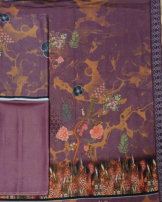 Daman 3piece Tana Dora Lawn with Tana Dora Dupatta