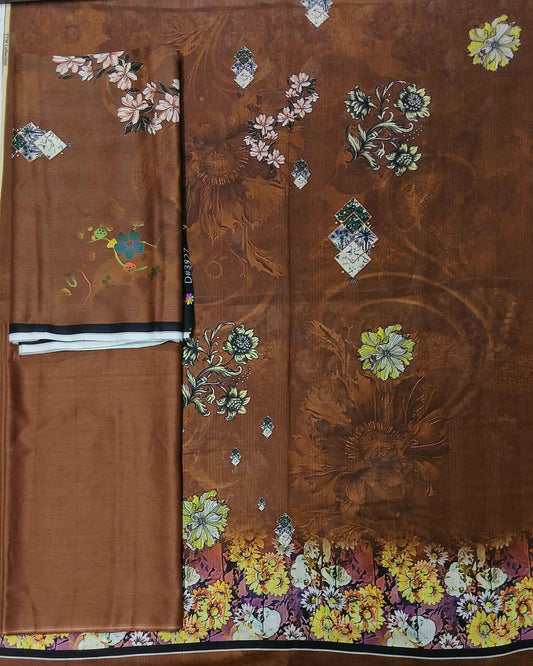 Daman 3piece Tana Dora Lawn with Tana Dora Dupatta