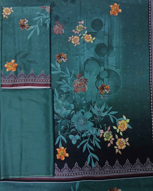 Daman 3piece Tana Dora Lawn with Tana Dora Dupatta