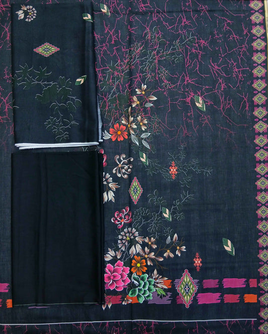 Daman 3piece Tana Dora Lawn with Tana Dora Dupatta