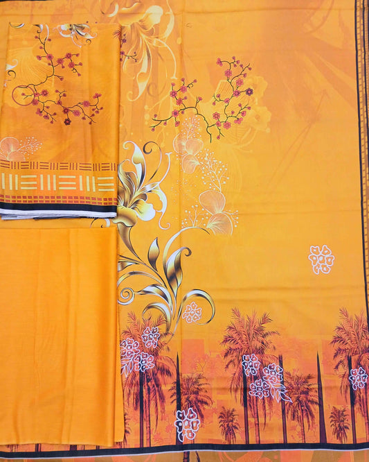 Daman 3piece Tana Dora Lawn with Tana Dora Dupatta