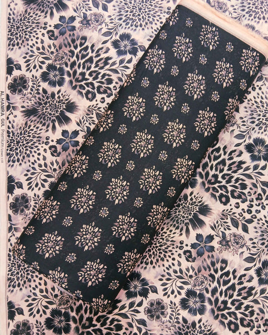 Gul Premium Lawn 2pc | Unstitched |  Al-Hamra Textiles.