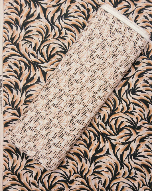 Gul Premium Lawn 2pc | Unstitched |  Al-Hamra Textiles.