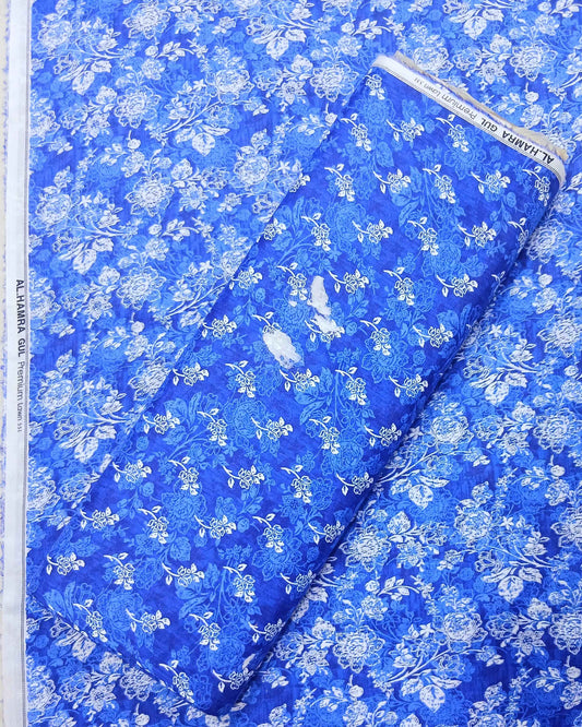 Gul Premium Lawn 2pc | Unstitched |  Al-Hamra Textiles.