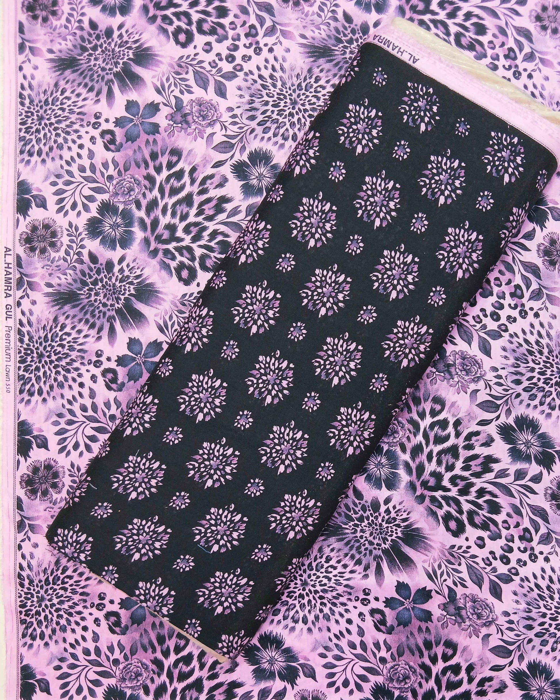 Gul Premium Lawn 2pc | Unstitched |  Al-Hamra Textiles.