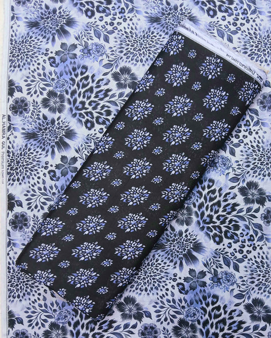 Gul Premium Lawn 2pc | Unstitched |  Al-Hamra Textiles.