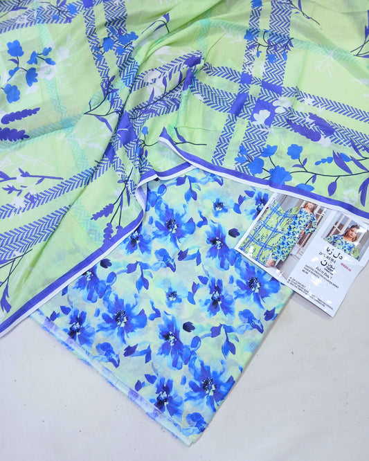 3pc Digital Lawn Coords with Voil Dupatta