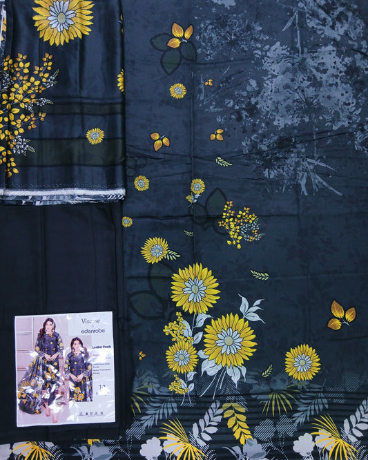 3pc Digital Marina with Marina Shawl - Nagina Cotton Emporium