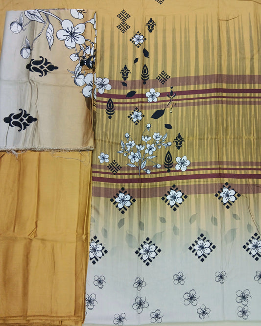 3pc Digital Marina with Marina Shawl - Nagina Cotton Emporium