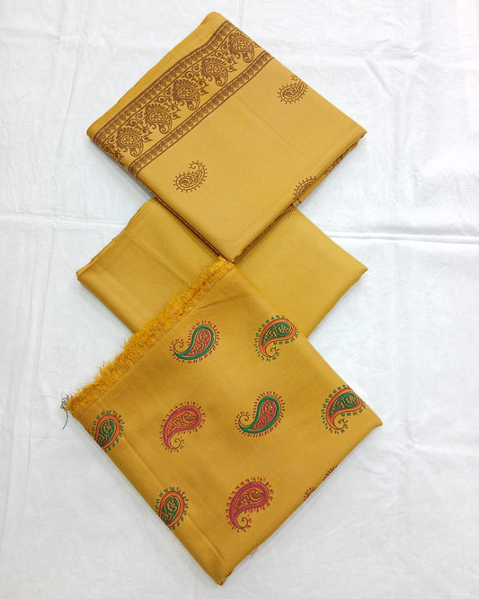 Dhanak Marina 3Piece by Menakari – Block Printed Winter Dress