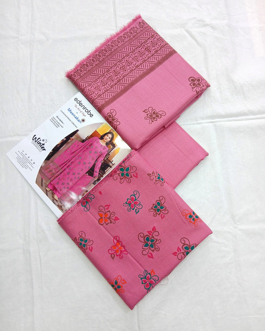 Dhanak Marina 3Piece by Menakari – Block Printed Winter Dress