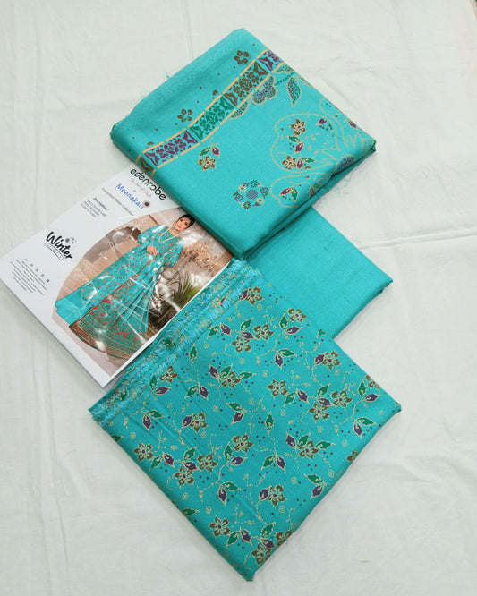 Dhanak Marina 3Piece by Menakari – Block Printed Winter Dress