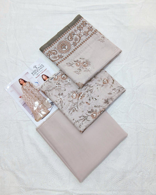 Digital Premium Soft Lawn 3PC | Unstitched Floral Prints