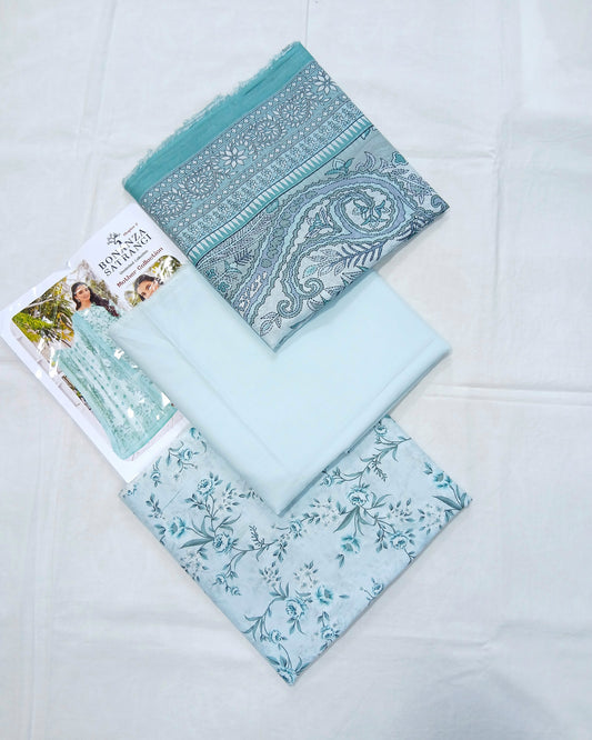 Digital Premium Soft Lawn 3PC | Unstitched Floral Prints