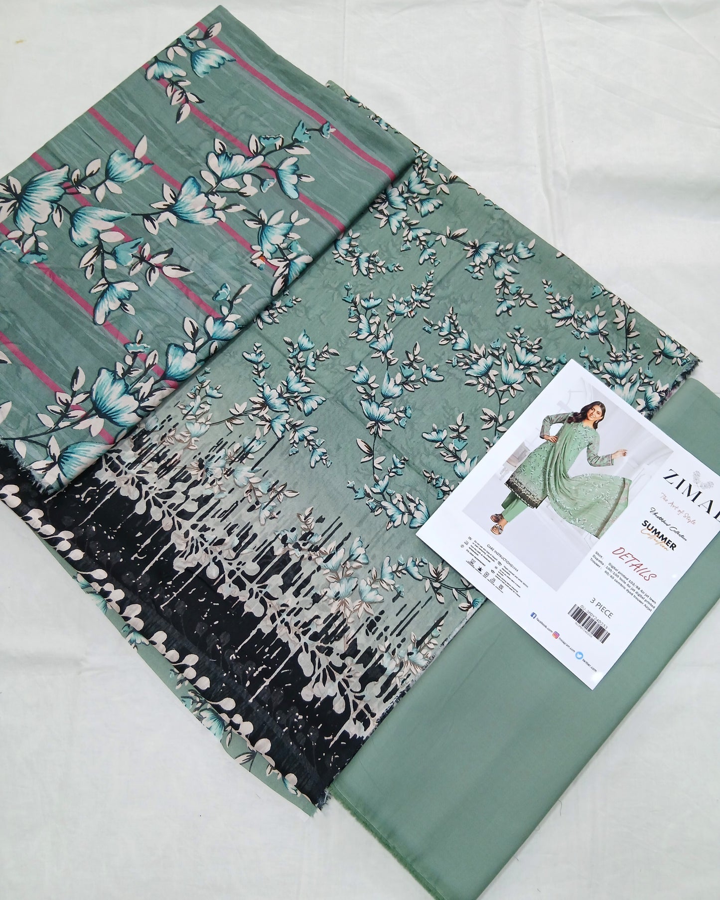 Digital Premium Soft Lawn 3PC | Unstitched Floral Prints