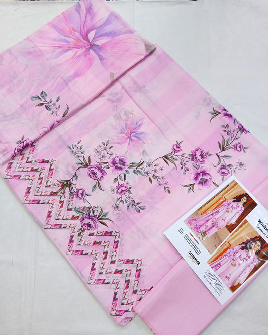 Digital Premium Soft Lawn 3PC | Unstitched Floral Prints