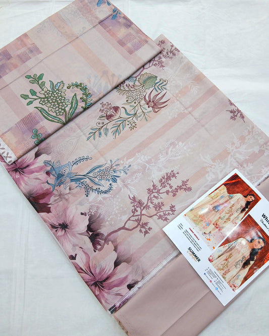 Digital Premium Soft Lawn 3PC | Unstitched Floral Prints