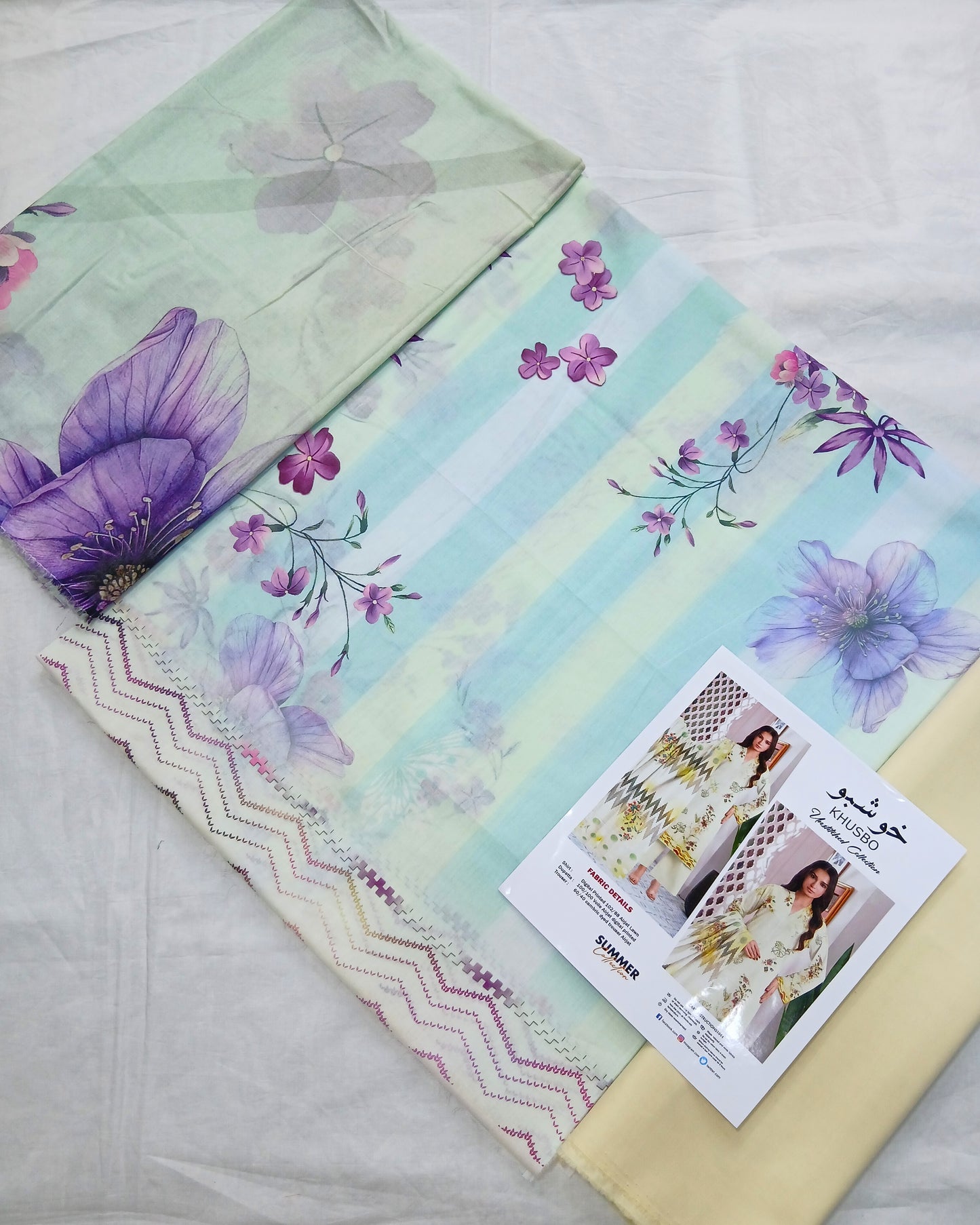 Digital Premium Soft Lawn 3PC | Unstitched Floral Prints