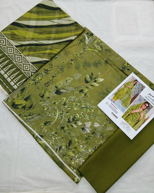 Digital Premium Soft Lawn 3PC | Unstitched Floral Prints