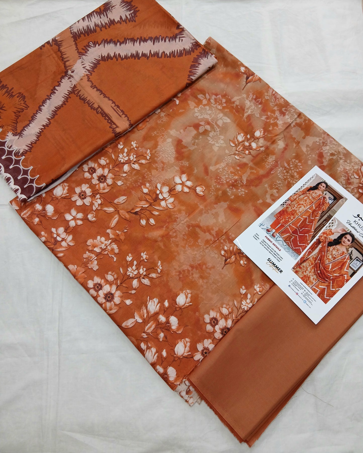 Digital Premium Soft Lawn 3PC | Unstitched Floral Prints