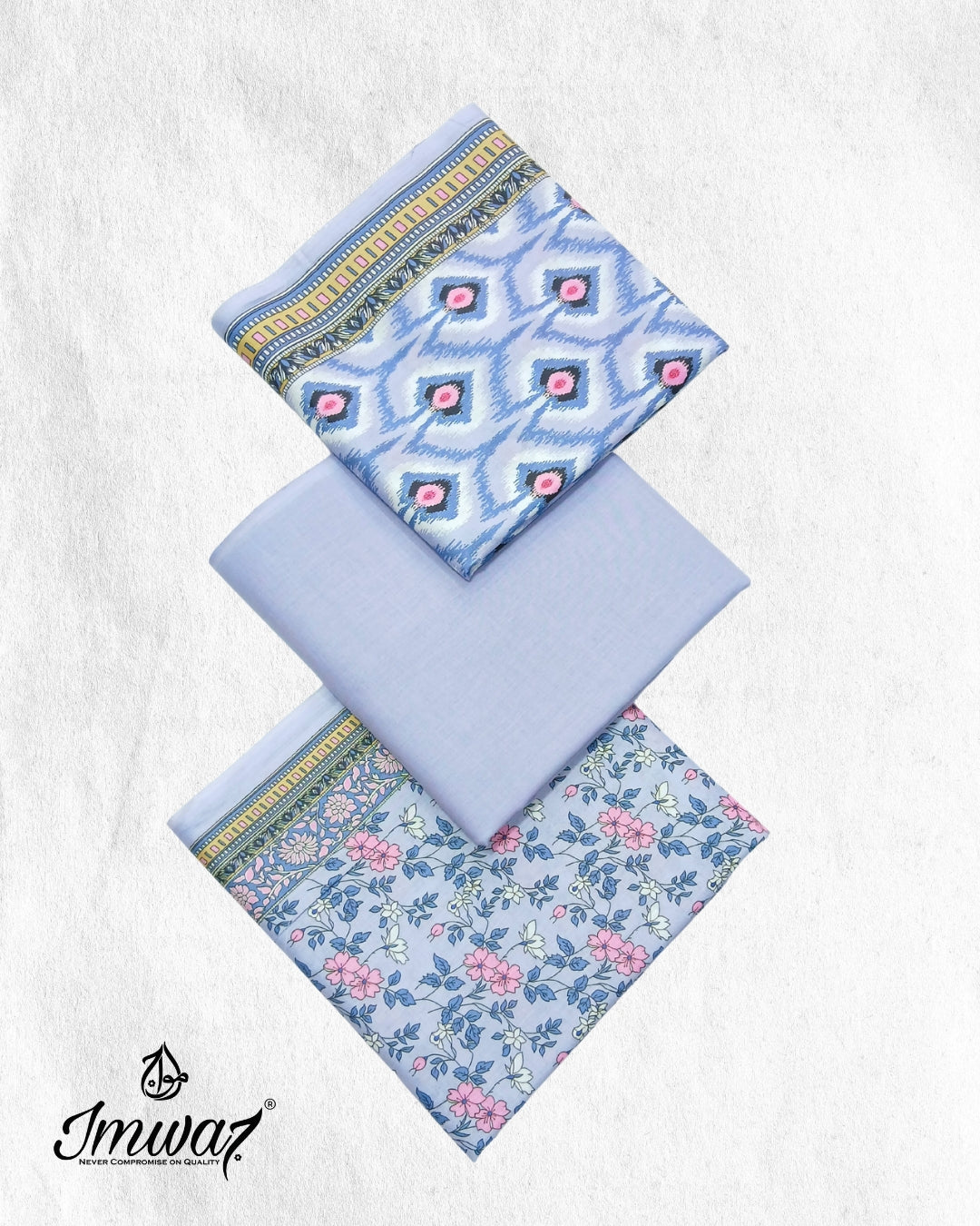 Maria Digital Lawn 3PC Suit by Imwaj - Floral   Prints