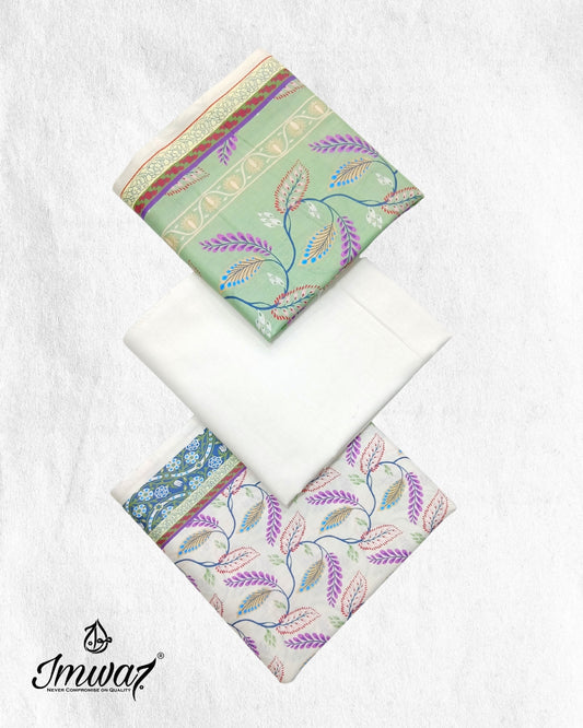 Maria Digital Lawn 3PC Suit by Imwaj - Floral   Prints