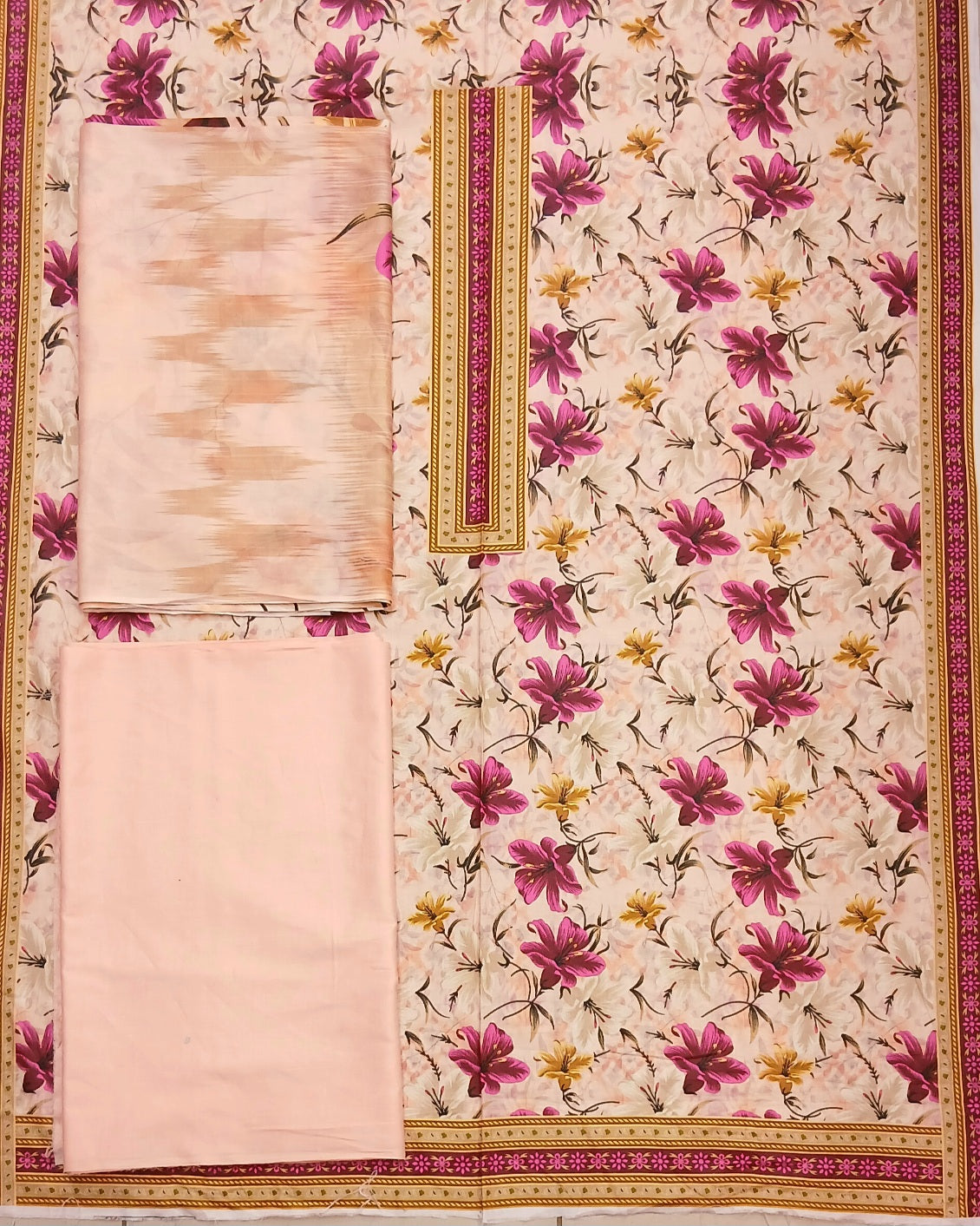 Kasturi Digital Lawn Cotton 3pc Unstitched Suit