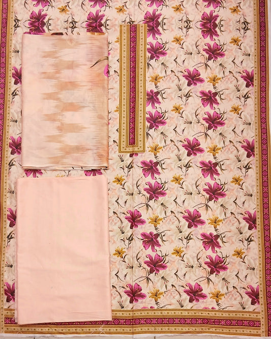 Kasturi Digital Lawn Cotton 3pc Unstitched Suit