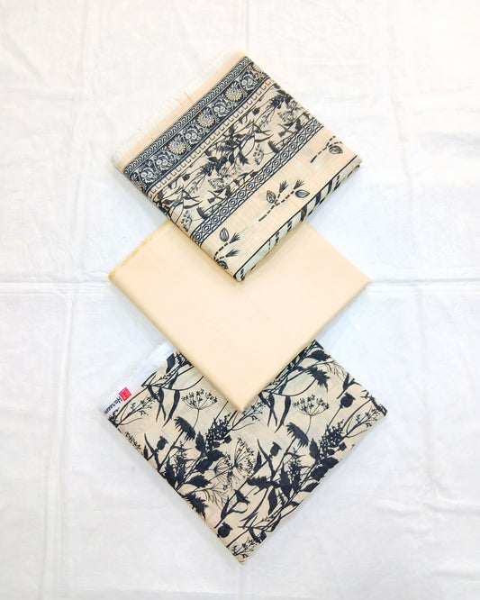 Al-Hamra Hareem Digital Premium Bana Dora Lawn 3pc