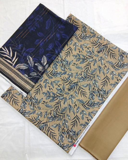 Al-Hamra Hareem Digital Premium Bana Dora Lawn 3pc