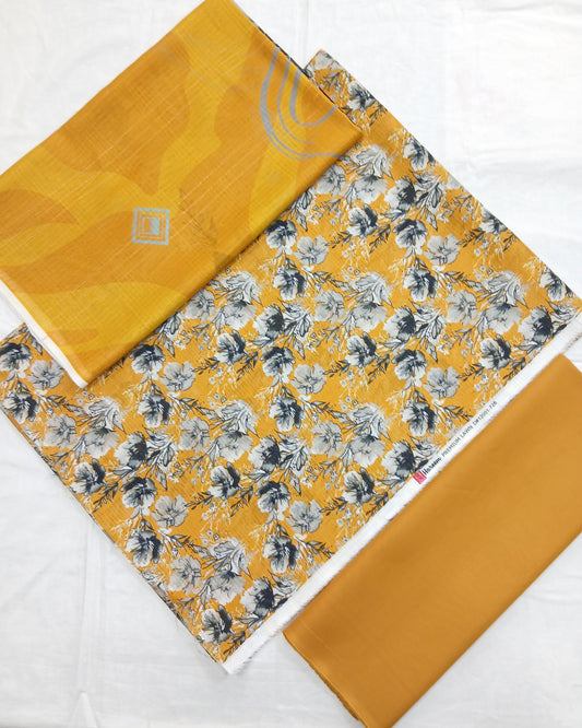 Al-Hamra Hareem Digital Premium Bana Dora Lawn 3pc