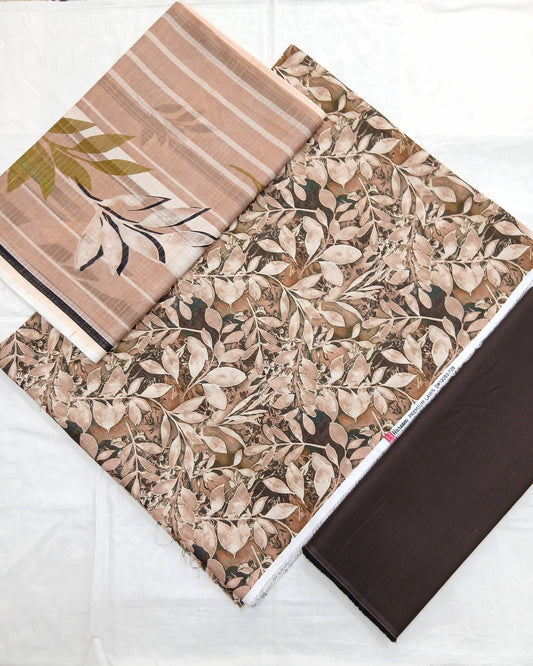 Al-Hamra Hareem Digital Premium Bana Dora Lawn 3pc