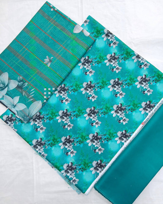 Al-Hamra Hareem Digital Premium Bana Dora Lawn 3pc