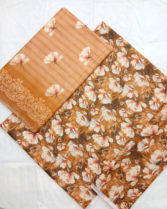 Kasturi Digital Lawn Cotton 3pc Unstitched Suit