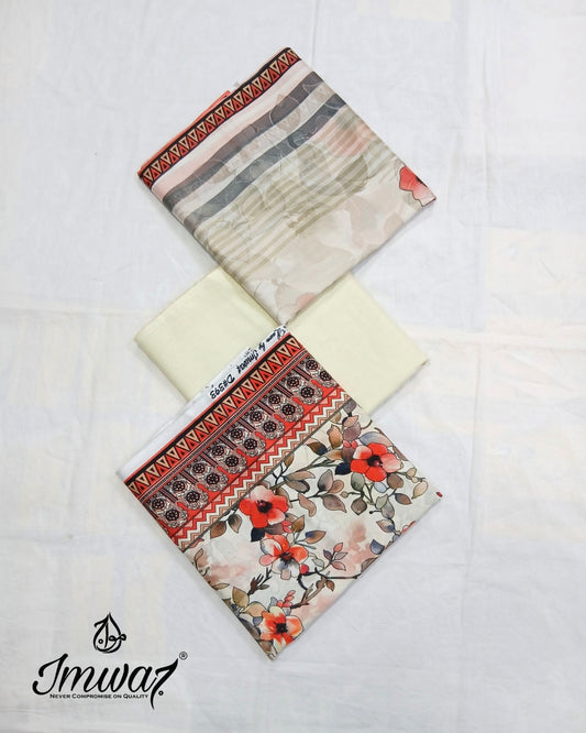 Larose Digital Printed Lawn 3PC