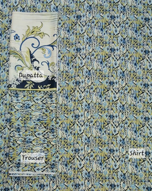 Kasturi Digital Lawn 3pc