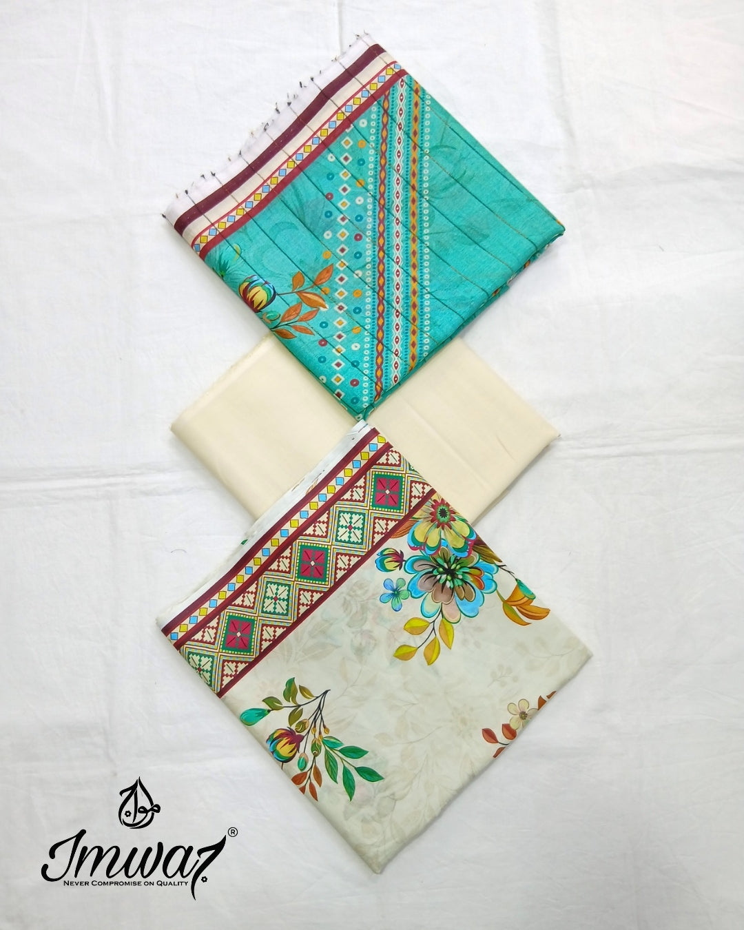 Virsa Jacquard Lawn 3pc Unstitched Suit by Imwaj