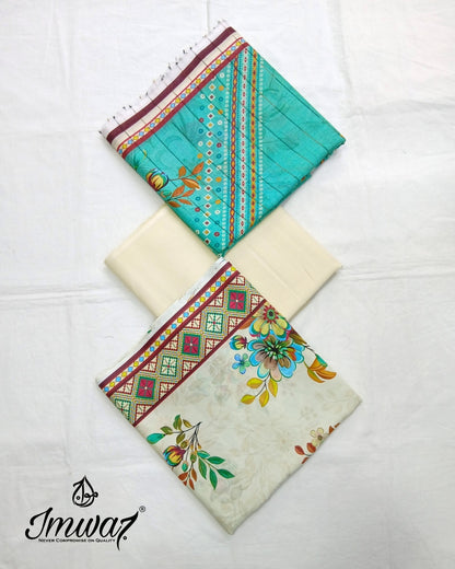 Virsa Jacquard Lawn 3pc Unstitched Suit by Imwaj