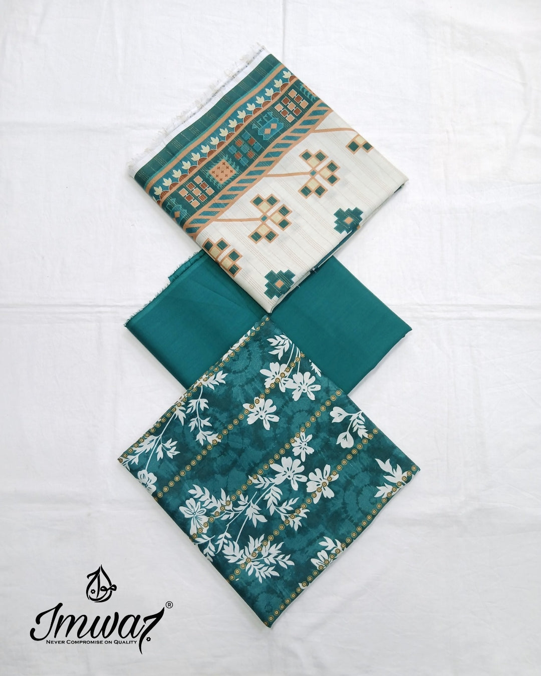 Virsa Jacquard Lawn 3pc Unstitched Suit by Imwaj