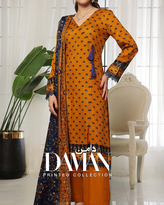 Daman Lawn 3Piece Unstitched | VS Textiles