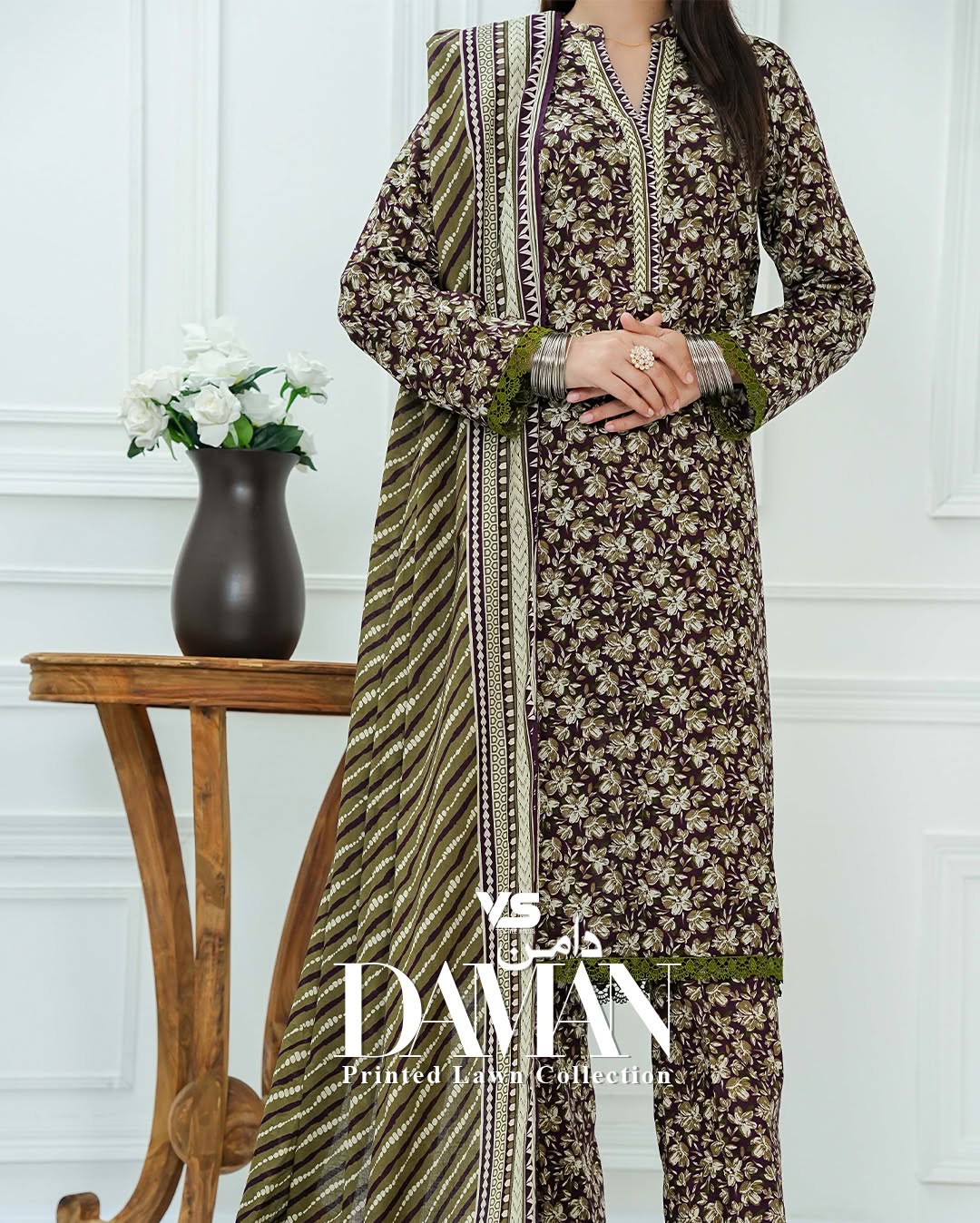 Daman Lawn 3Piece Unstitched | VS Textiles