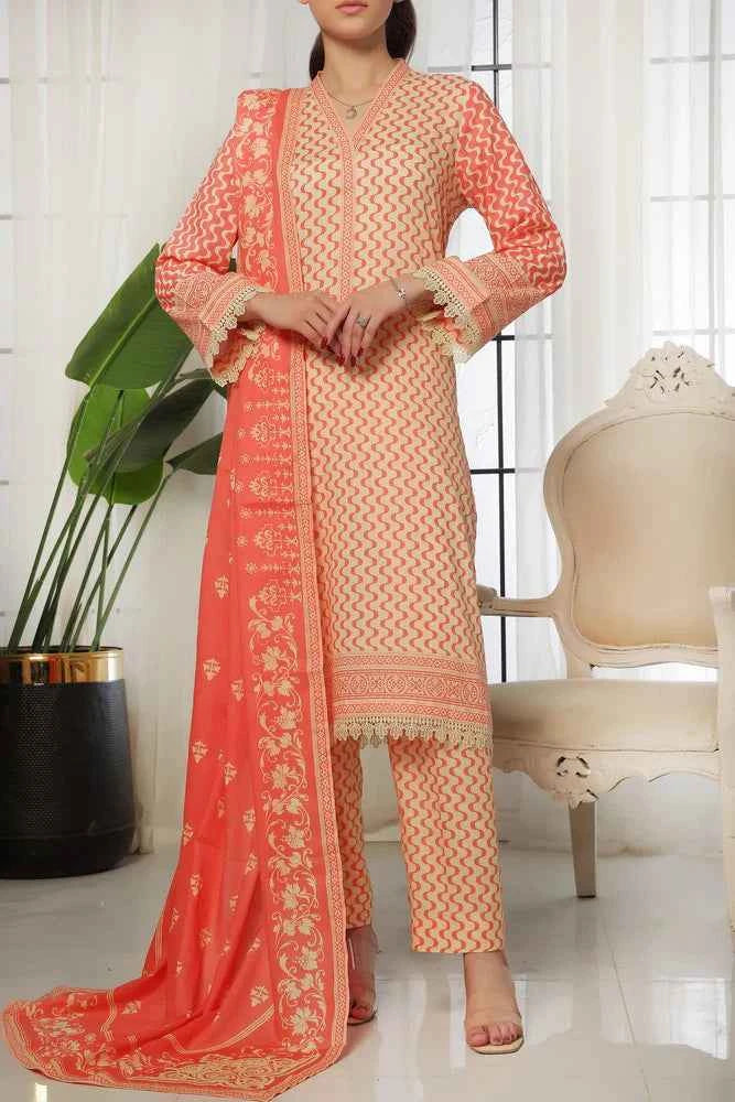 Daman Lawn 3Piece Unstitched | VS Textiles