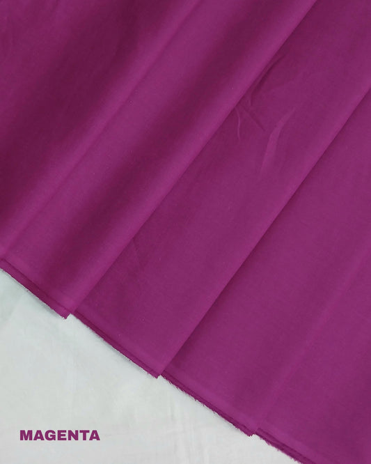 Super PIma Cotton Plain Fabric 38" | Magenta