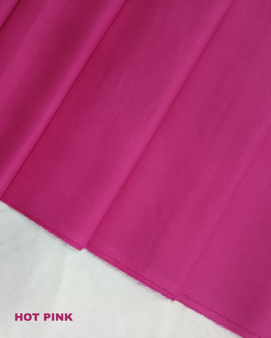 Super PIma Cotton Plain Fabric 38" | Hot Pink