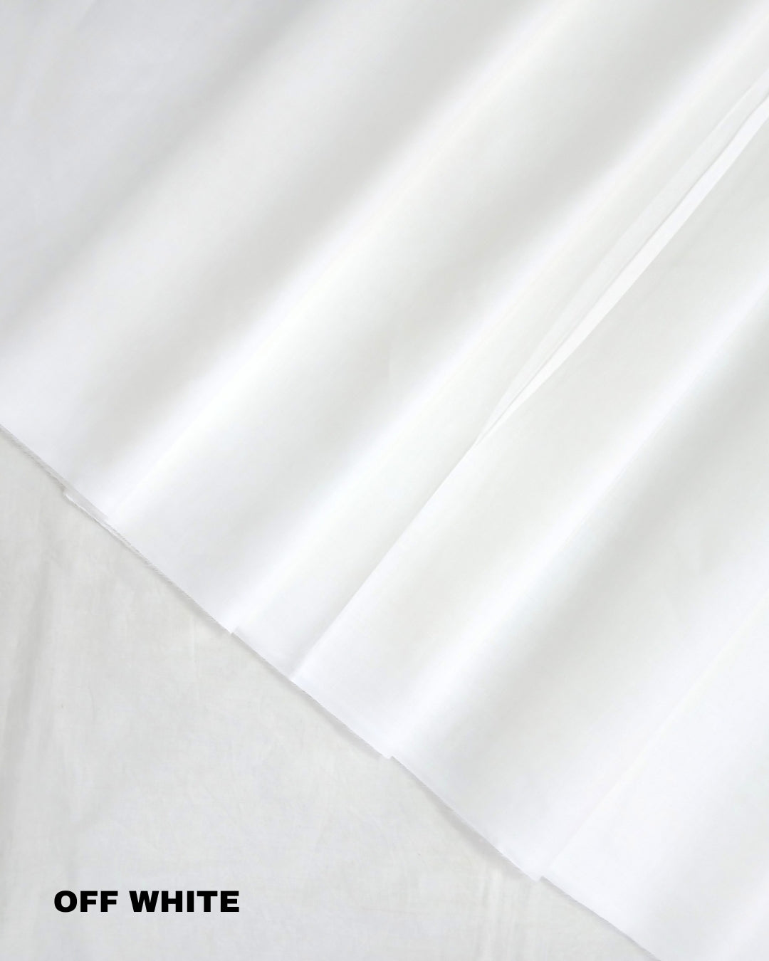 Super PIma Cotton Plain Fabric 38" | Off White