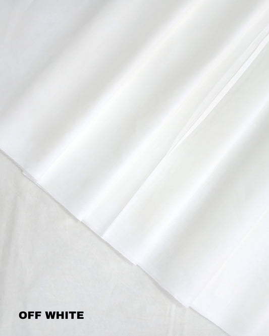 Super PIma Cotton Plain Fabric 38" | Off White