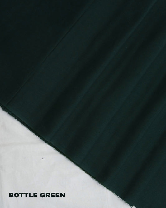 Super PIma Cotton Plain Fabric 38" | Bottle Green