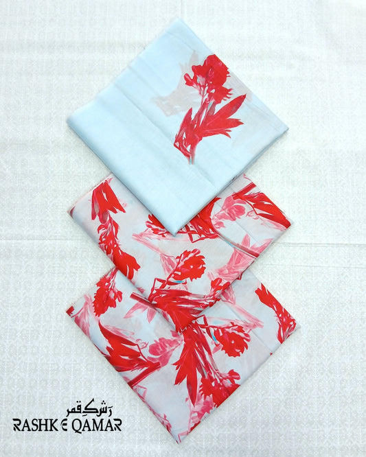 Hajra Textiles 3piece Unstitched lawn suit