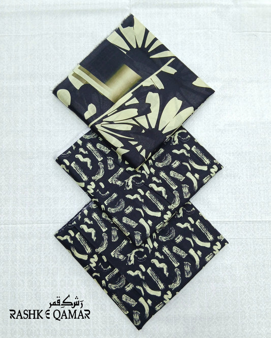 Rashk-e-Qamar printed lawn wirh voil dupatta