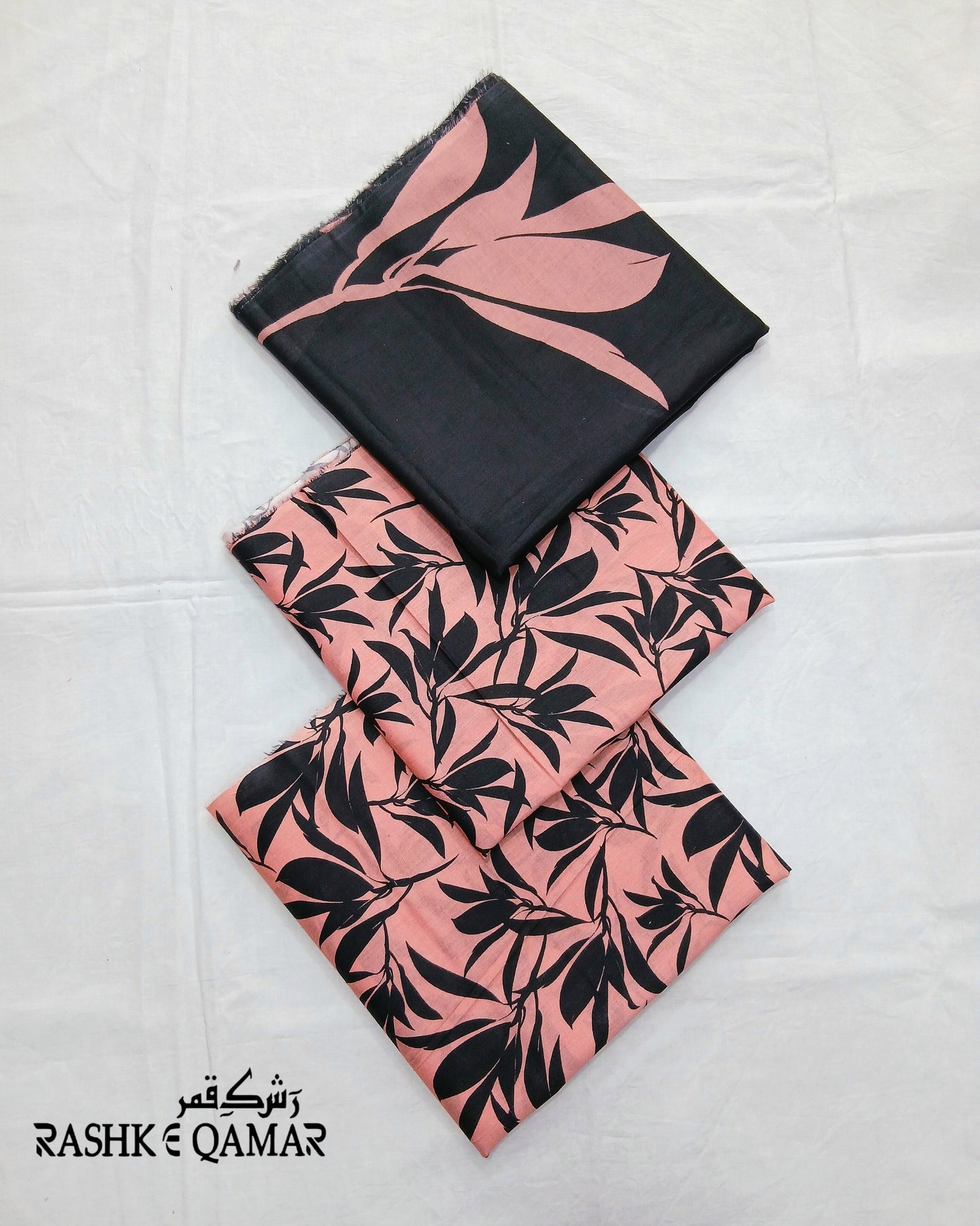 Rashk-e-Qamar Classic Lawn 3-Piece with Digital Printed Voil Dupatta by Hajra Textiles